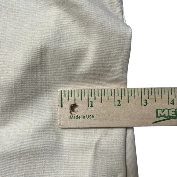 New with tags 1822 Denim Cream Flare Wide Leg Jeans stretch 4P - Picture 11 of 11